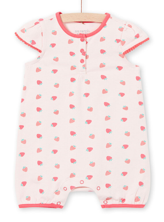 Pelele de color rosa claro, para bebé niña LEFIGREAOP / 21SH13C2GRE001