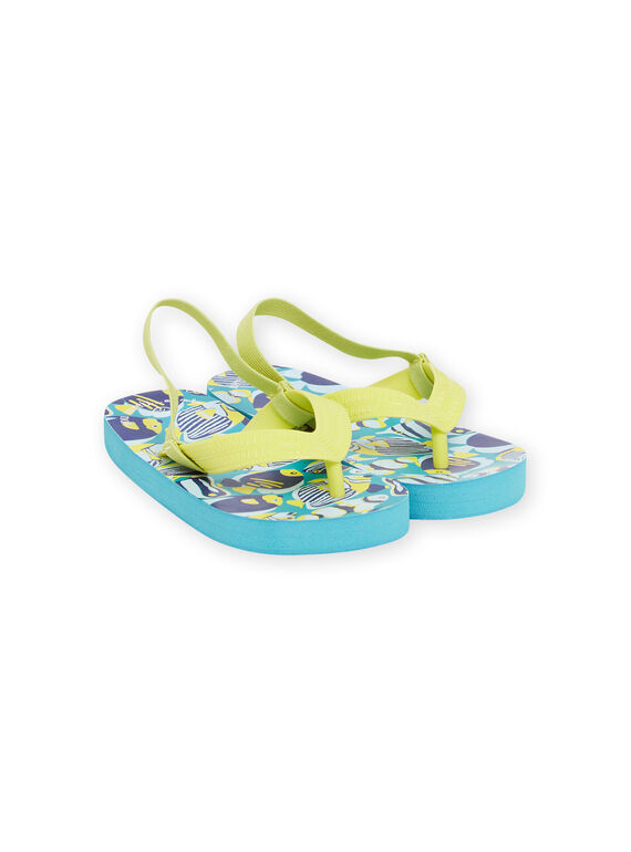 Chanclas azules con estampado de pez para niño NOTONGFISH / 22KK3682D01010