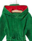 Bata verde con capucha y dibujo de cocodrilo para niña NEGOPEICRO / 22SH12G1RDCG623