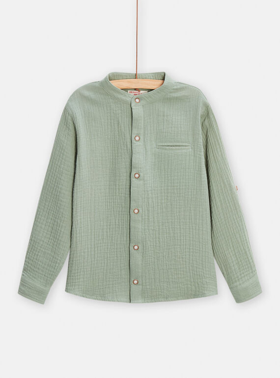 Camisa verde agua para niño TOJACHEM2 / 24S90211CHM614