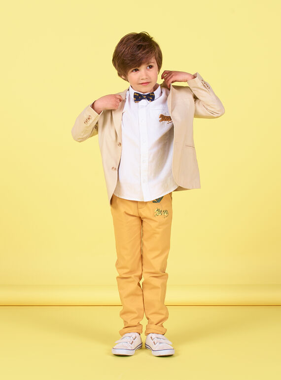 Pantalón de color amarillo para niño LOJAUPAN / 21S902O1PAN107
