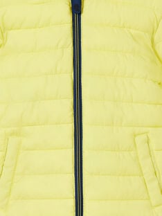 Cazadora reversible con capucha de color amarillo y azul para niño LOGROBLOU2 / 21S902R4BLO070