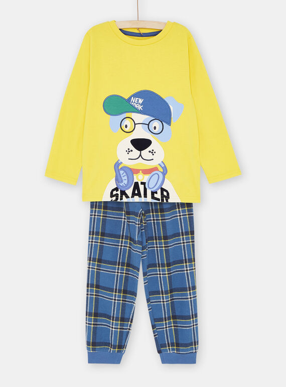 Pijama amarillo con estampado de perro para niño SEGOPYJDOG / 23WH1231PYJB105