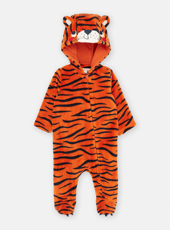 Sobrepijama naranja y negro con estampado de tigre SEGASURTI / 23WH1451SPYD321