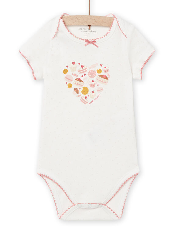Body de lunares y estampado de pasteles para bebé niña NEFIBODBON / 22SH13I5BDL001