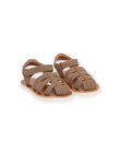 Sandalias de piel de color marrón ROSANDWHITE / 23KK3663D0E802