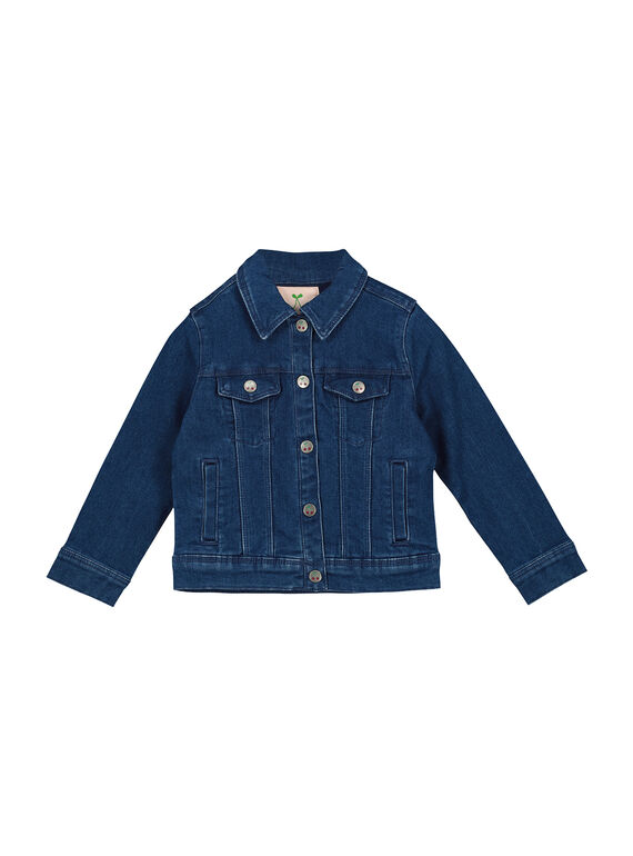 Chaqueta vaquera bordada para niña FACOVEST1 / 19S901X1VESK005