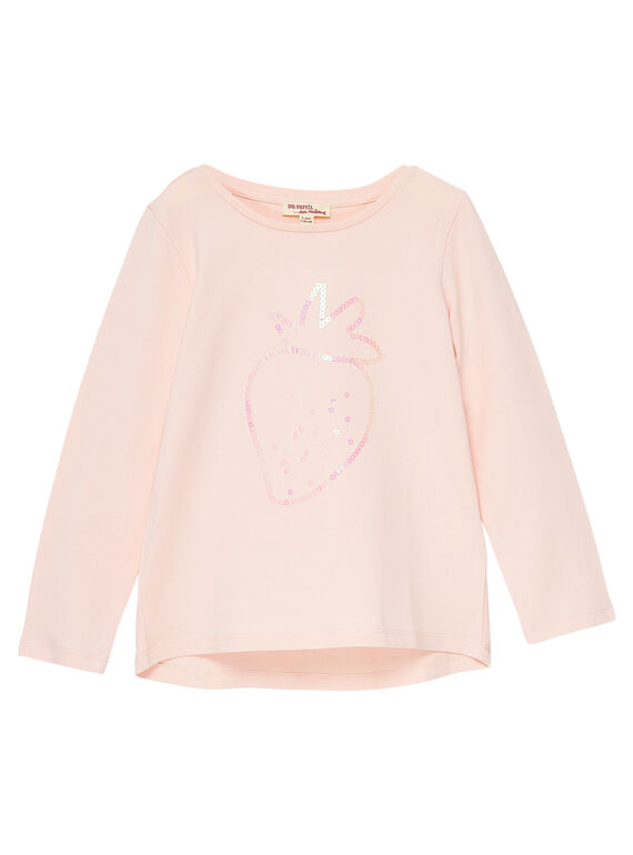 Camiseta de manga larga de color rosa JAJOTEE6 / 20S90146D32D327