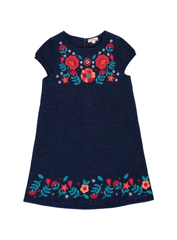 Girls' wool dress DATRIROB2 / 18W901D3ROBC205