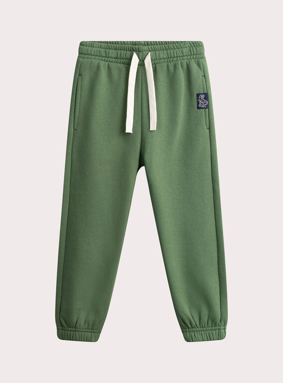Pantalón de chándal verde liso WOJOJOB2 / 25S902I1JGBG618