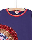 Vestido sudadera con estampado de arcoíris de lentejuelas RAPUROB2 / 23S901L2ROB703