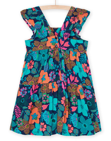 Vestido multicolor con tirantes avolantados RAJOROB7 / 23S90192ROBC211