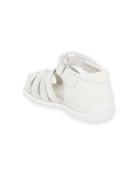 Sandalias blancas para bebé niña NISANDBIANCA / 22KK3746D0E000