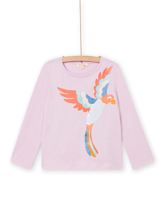 Camiseta de color parma con lentejuelas reversibles para niña NAMOTEE3 / 22S901N2TML320