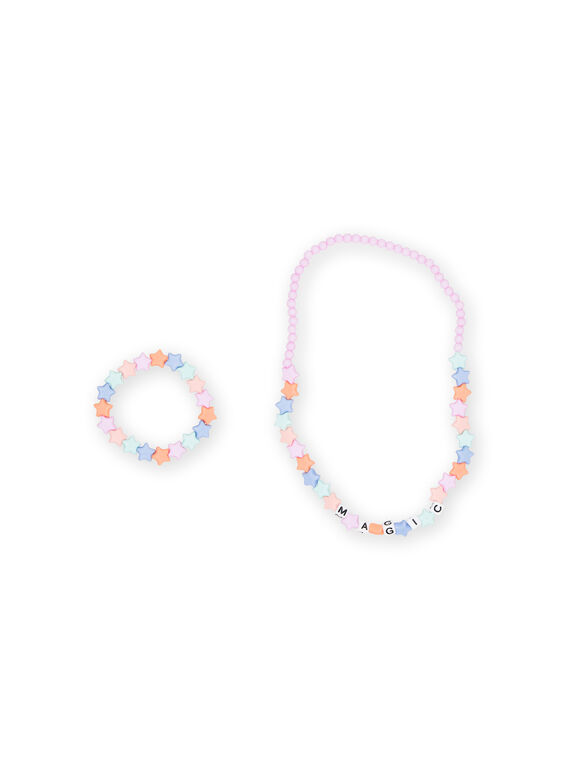 Collar y pulsera multicolor para niña NYAJOCOU1 / 22SI0192CLI961