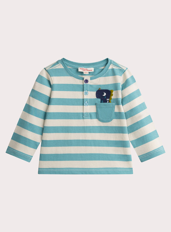 Camiseta de rayas de manga larga para bebé  VUKLITUN / 24WG1042TML811