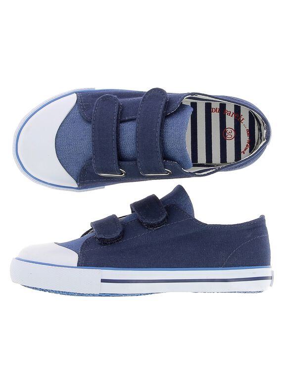 Boys' canvas trainers CGVELRAY / 18SK36O1D16070