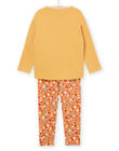 Pijama de jersey y pantalón con estampado de leopardo PEFAPYJTON / 22WH1121PYJB107