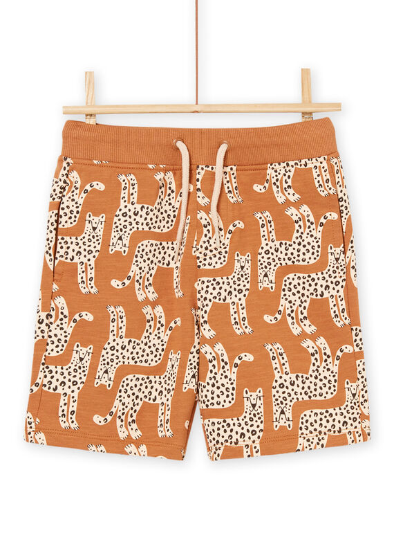 Bermudas de muletón con estampado de leopardo ROJOBER4 / 23S90299BER821