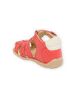 Sandalias rojas para bebé niño NUSANDSAPHIR / 22KK3846D0E050