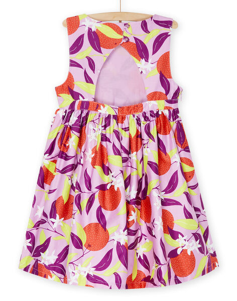 Vestido lavanda con estampado de flores RANEOROB1 / 23S901O4ROB326