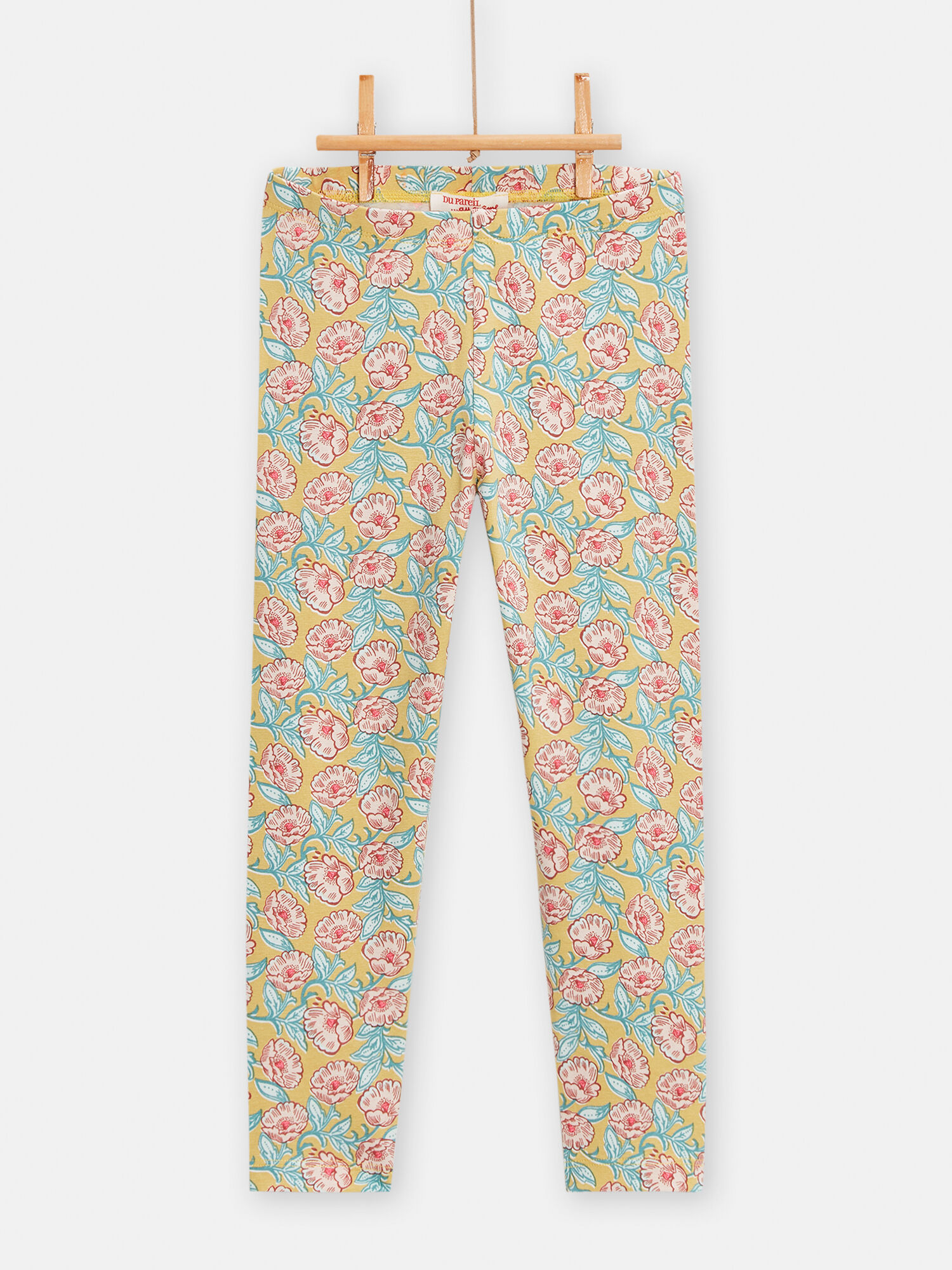 Leggings amarillos con estampado de flores para ni a comprar