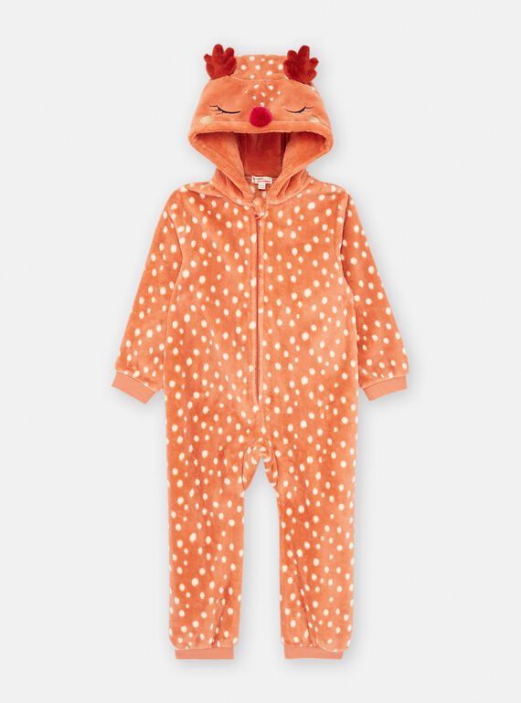 Sobrepijama naranja con estampado de lunares SEFASURCER / 23WH1152CBLE415