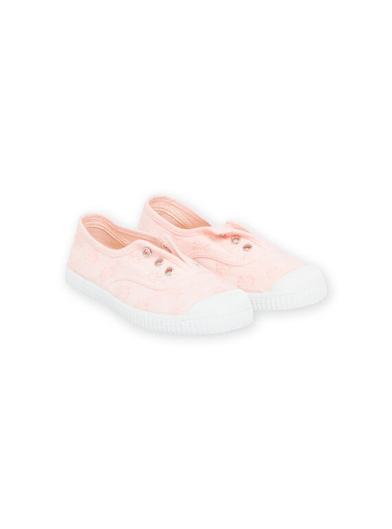 Tenis de tela rosa claro para niña NATOILCIEPI / 22KK3597D16321