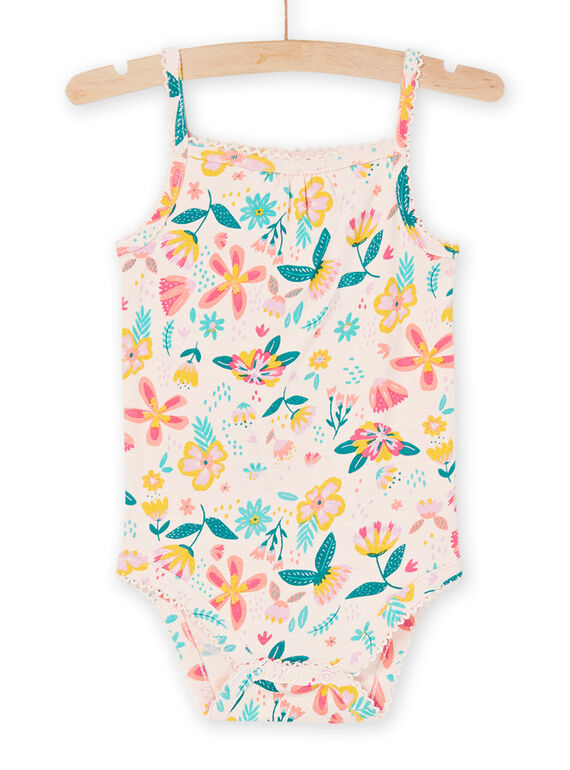 Body rosa claro con estampado de flores REFIBODMUL / 23SH13E2BDL307