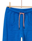 Pantalón de chándal de color azul para niño NOLUJOG / 22S902P1JGB702