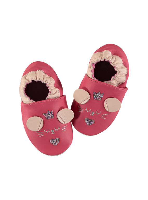 Patucos de piel para bebé niña FNFSOU / 19SK3737D3S304