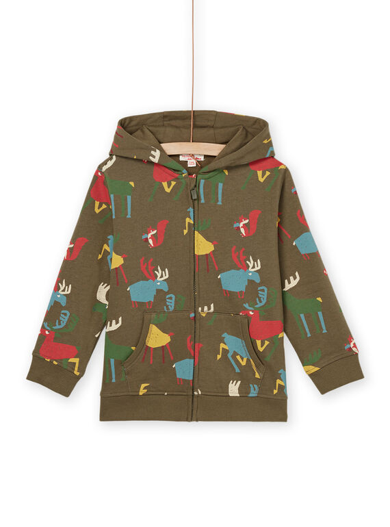 Sudadera con capucha y estampado de alce POJOJOH3EX / 22W902D4JGH609