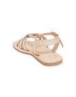 Sandalias romanas doradas para niña NASANDCECILE / 22KK354CD0E954