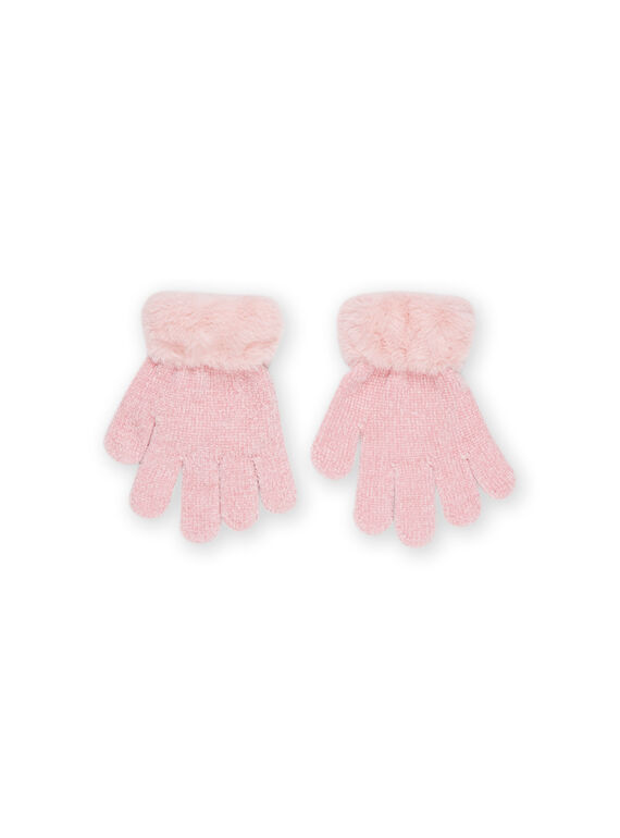 Guantes con puños de pelo artificial PYARHUGAN / 22WI01F1GAN303