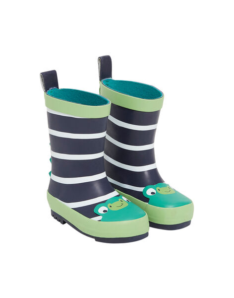 Botas de agua azul marino con estampado de rana para bebé niño NUPLUIFROG / 22KK3862D0C070