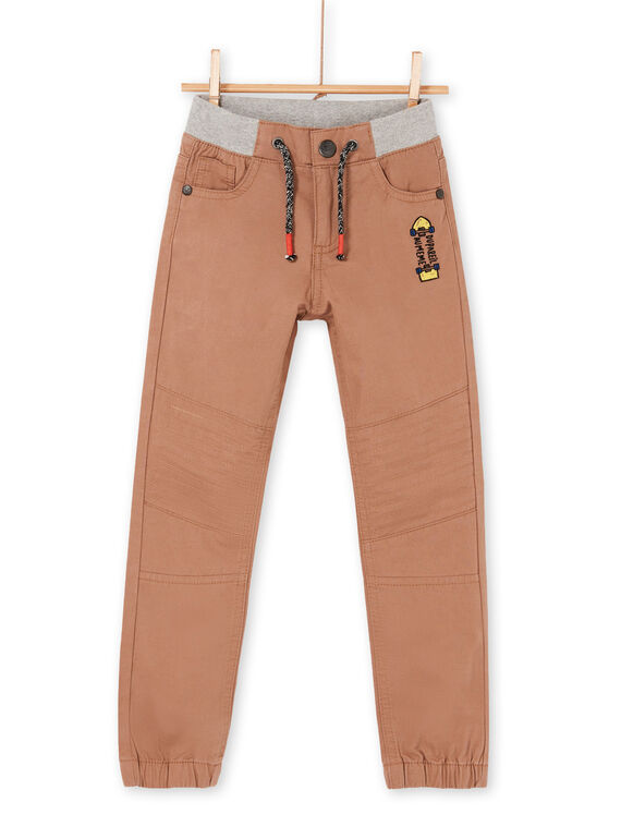 Pantalón marrón claro - Niño LOPOEPAN1 / 21S902Y1PANI802