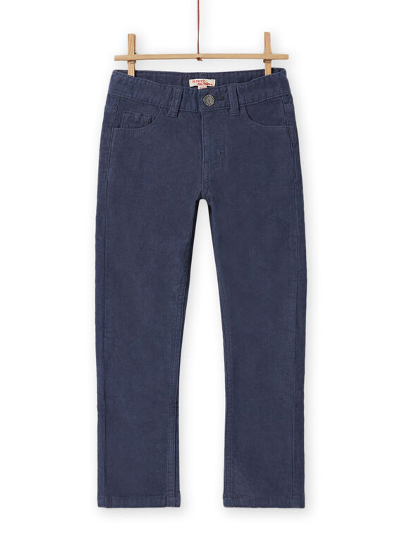 Pantalón liso de color azul grisáceo para niño MOJOPAVEL6 / 21W902N1PANJ902