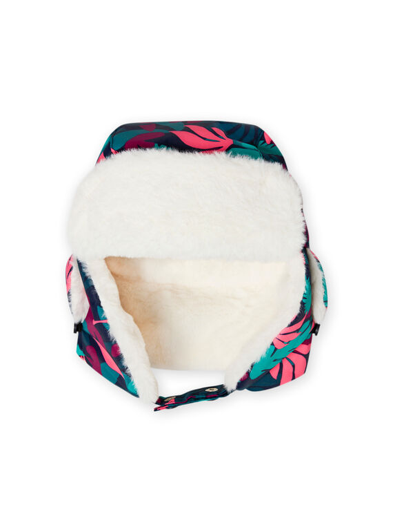 Chapka forrado con estampado de hojas para niña MYASKICHAP / 21WI01R1BON070