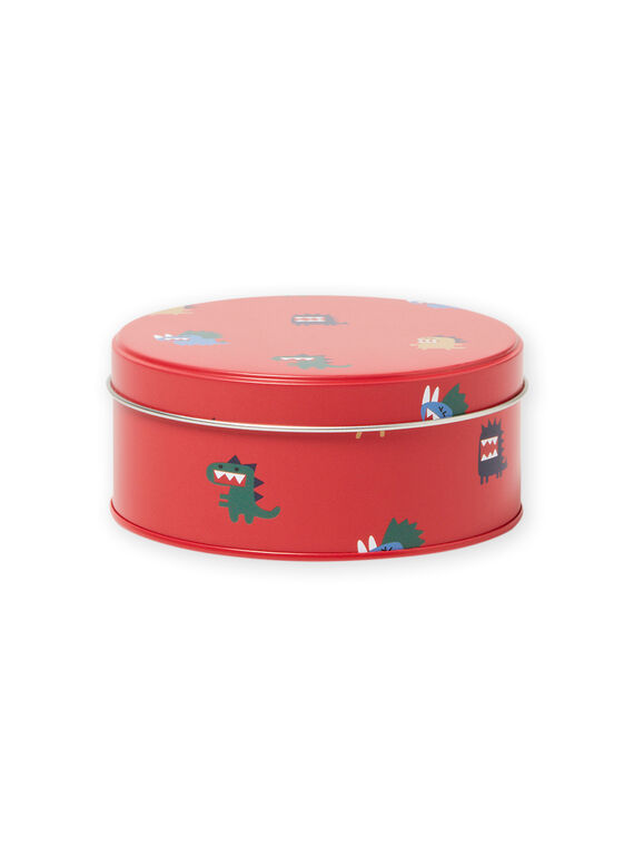 Fiambrera roja de metal con estampado de dinosaurios para niño MYOCLABOI / 21WI02G1D5OF521