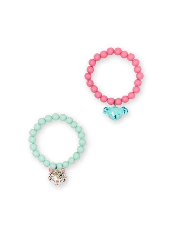 Pulsera con cuentas rosas para niña LYAVERBRA / 21SI01E1BRC318