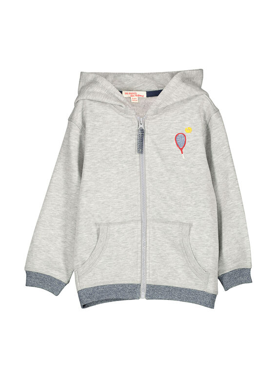 Sudadera con capucha y cremallera para niño FOJOJOH2 / 19S902Y2D33J908