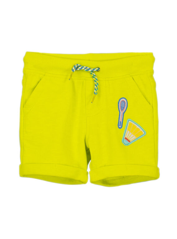 Bermudas de color amarillo para niño FOCABER3 / 19S902D3BER117