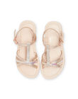 Sandalias romanas doradas para niña NASANDCECILE / 22KK354CD0E954