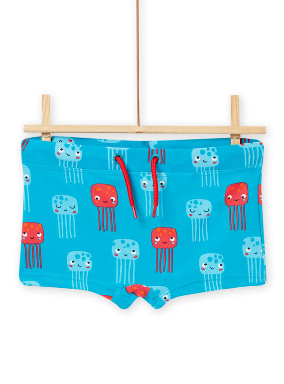 Bañador azul claro con estampado de medusas para niño NYOMERSHOEX1 / 22SI02L7MAIC215