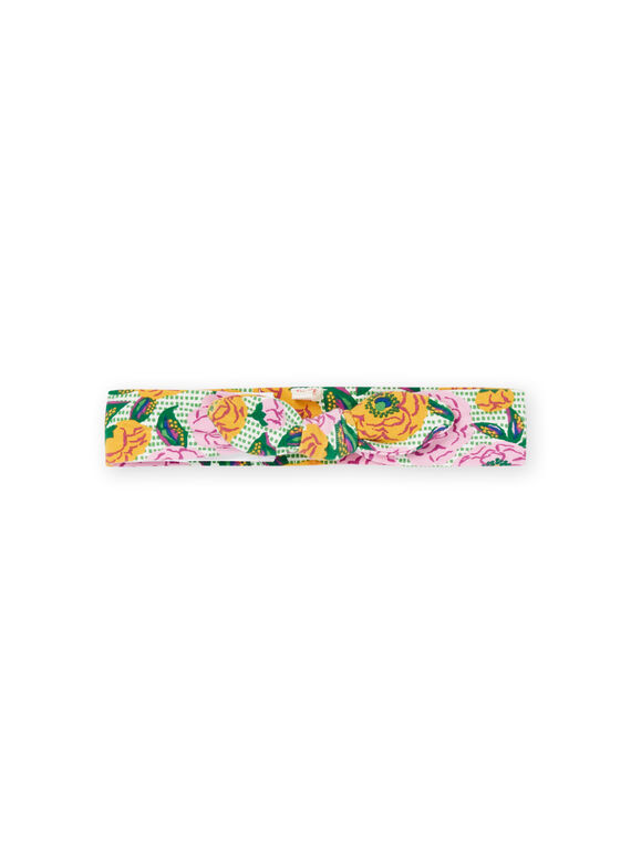 Cinta para el pelo multicolor con estampado de flores RYIEXOBAN / 23SI09V1BAN001