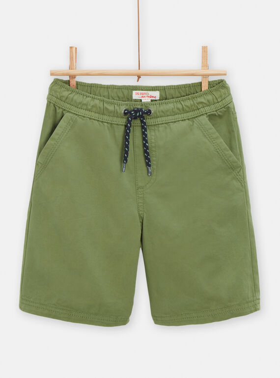 Bermudas de color caqui para niño TOJOBERMU2 / 24S902C2BERG607