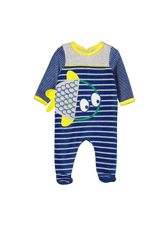 Pelele de terciopelo para niño FEGAGREPOI / 19SH1443GREJ906