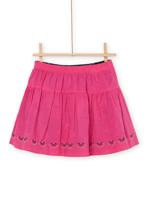 Falda negra y rosa con volantes reversible RAJUNJUP2 / 23S901U1JUPC243