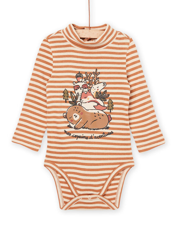 Body de manga larga con dibujo de oso PUPRABOD / 22WG10S1BODI807