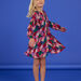 Vestido con estampado tropical